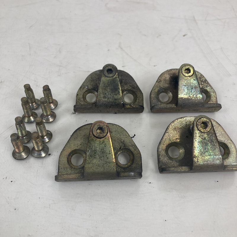 1981-1985 Volvo 240 245 Door Striker Plates Set of 4 1247885 968873 OEM