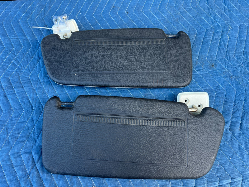 1986-1993 Volvo 240 244 Sedan Right & Left Sun Visor Shade Pair White OE #4175EM