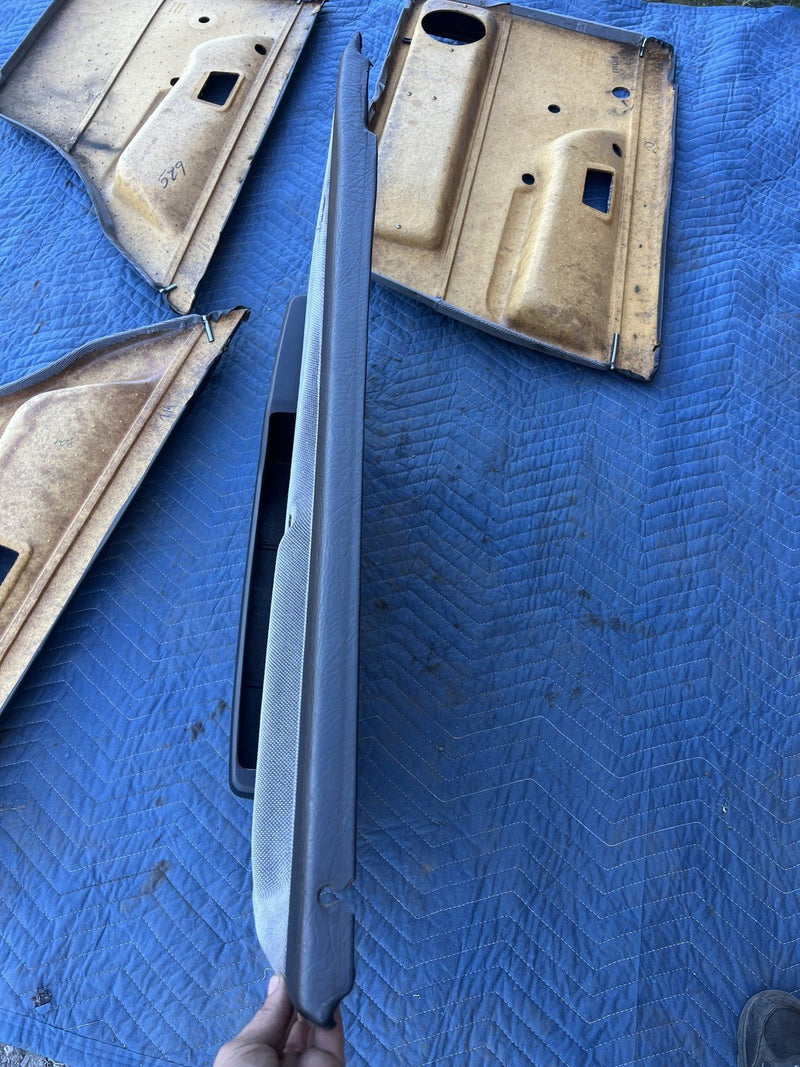 1985-1992 VW Golf Door Card Set of 4 Gray Cloth 193867212 193867211 OEM