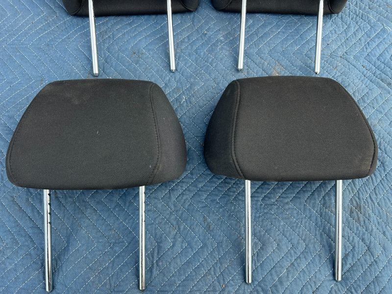 2006-2010 Pontiac G6 Front & Rear Head Rest Set of 4 Black Cloth Seat OEM #4DU
