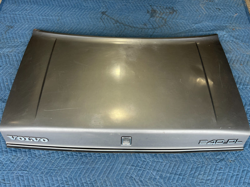 1986-1993 Volvo 240 244 *Sedan Only* Rear Trunk Deck Lid Panel Gray OEM #4465EM
