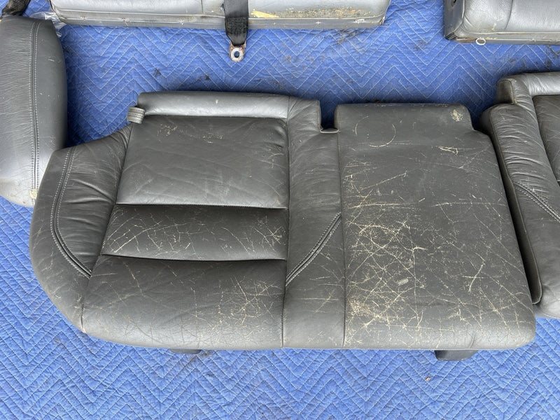 1993-1997 Volvo 850 850R Rear Seat Set Charcoal Leather Wagon Only OEM #4424E