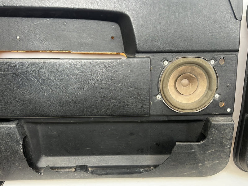 1990-1992 Volvo 740 745 940 Wagon Door Card Trim Panel Set of 4 Black OE #5977EM
