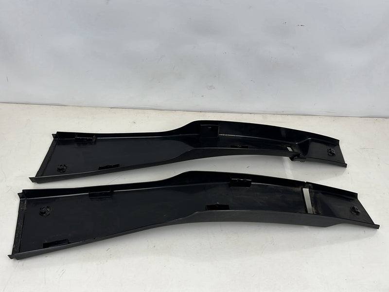 1990-1992 Volvo 740 745 940 Left & Right B Pillar Trim Pair Black OEM #5865EM