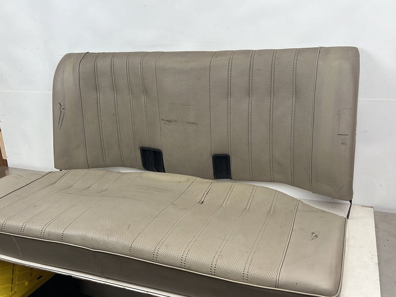 1984-1993 BMW 318i E30 Rear Bench Seat Assembly Beige 8781827 OEM #6735EM
