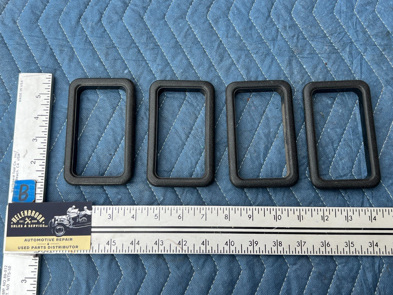 1986-1993 Volvo 240 244 245 Interior Door Handle Trim Surround Black OEM #4060EM