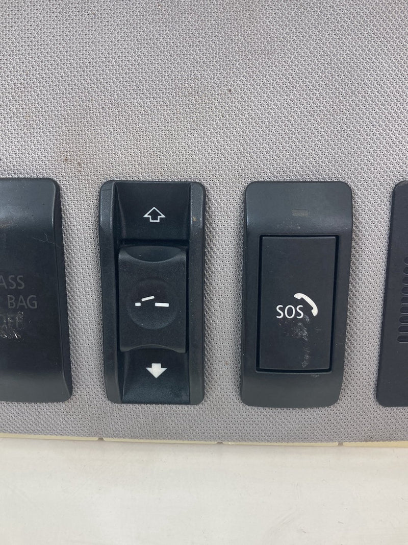 2003-2007 BMW 545i E60 Overhead Console Gray SOS 7037685 8380319 OEM #4937M
