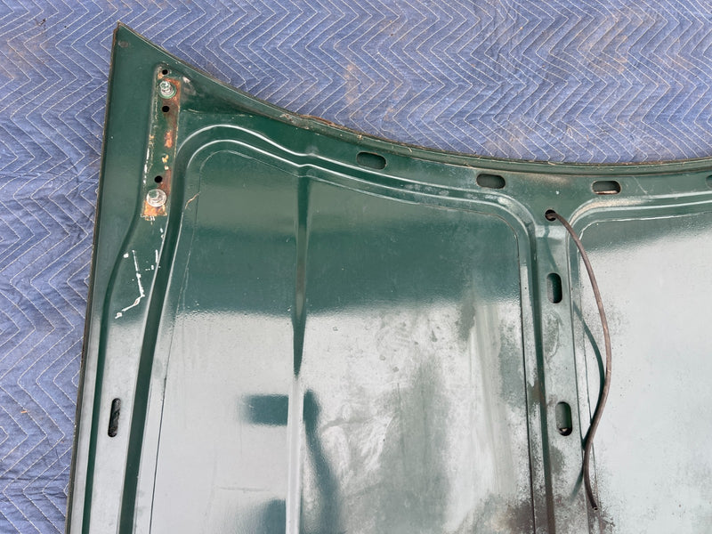 1967-1974 Volvo 140 142 Coupe Front Hood Engine Bonnet Panel Green OEM #4858EM
