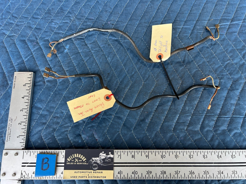 1983-1985 Porsche 944 Rear L & R Tail Light to Marker Light Harness OEM #2434EM