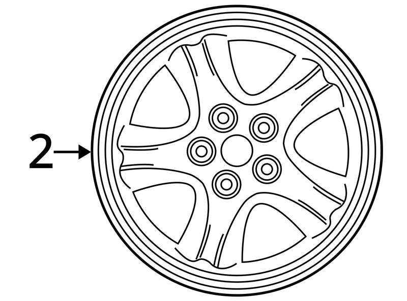 1998-2003 Jaguar XJR XJ8 X308 Set Of 4 Penta 18âx8â Wheel MNC6118AA OEM #4802E