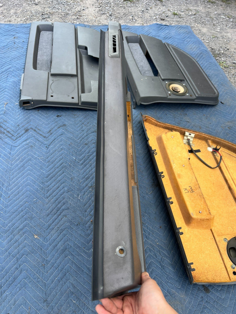1989-1995 Volvo 740 940 Wagon Front Rear RH LH Door Card Set Gray OEM #4020EM