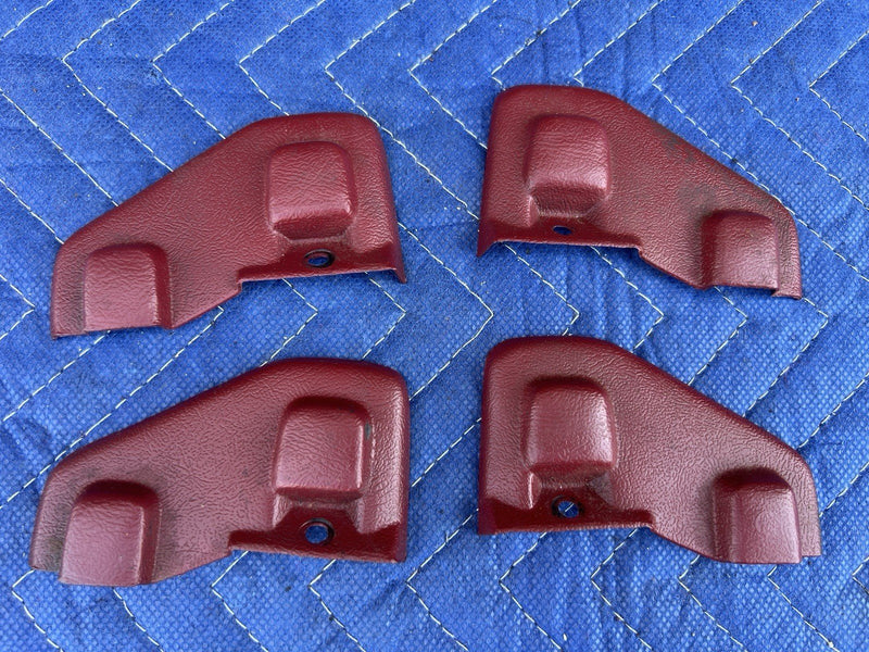 1980-1985 Cadillac Seville Seat Bolt Covers Red 20099650 LH RH GM OEM #3417M