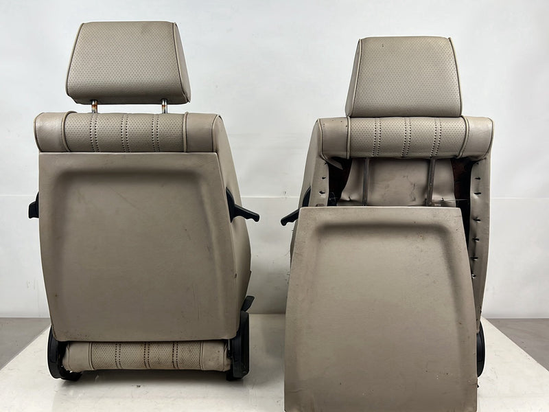 1984-1993 BMW 318i E30 Front Left & Right Bucket Seat Pair Beige OEM #6736EM