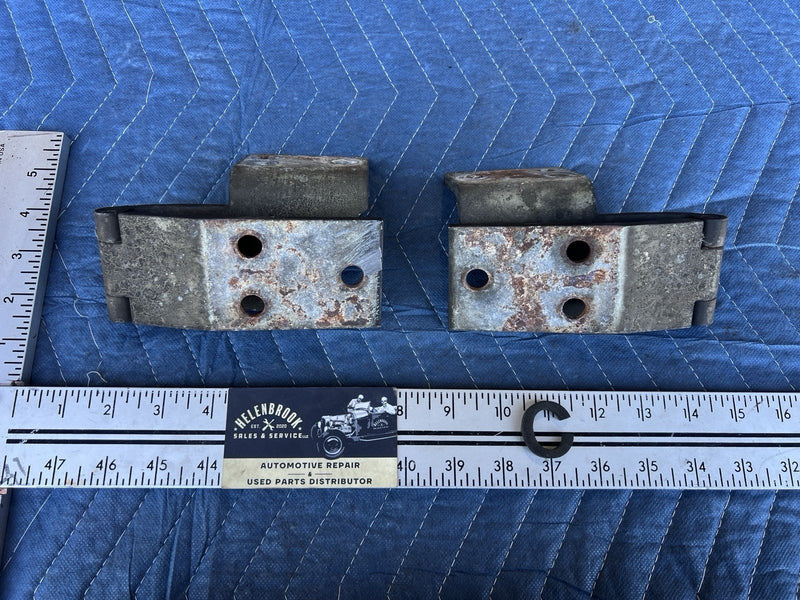 1998-2003 Jaguar XJR XJ8 X308 Front Hood Hinges L & R Black Bonnet OEM #4649E