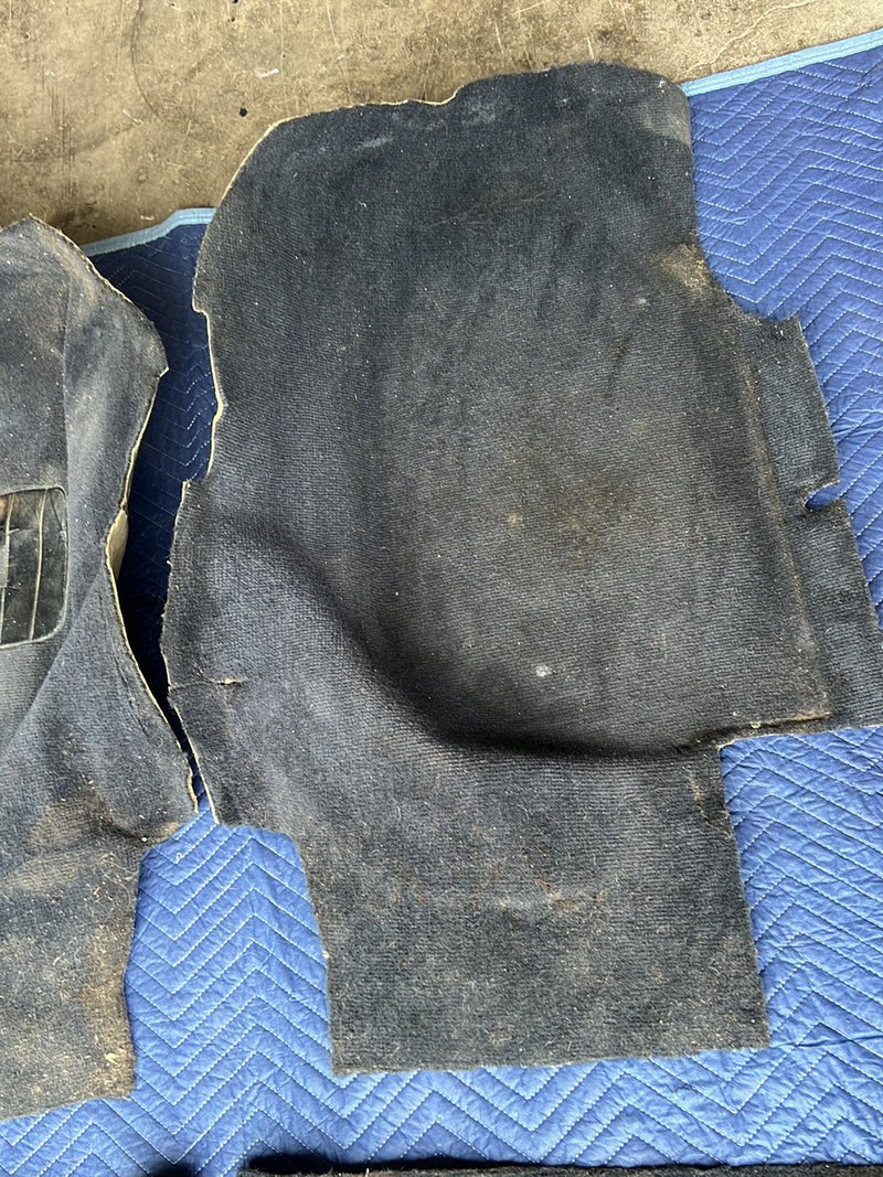 1990-1992 Volvo 740 745 940 Wagon Only Molded Carpet Set Black OEM #6001EM