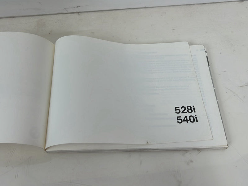 1998 BMW 528i 540i 5 Series Owners User Manual Guide Booklet OEM #5620EM