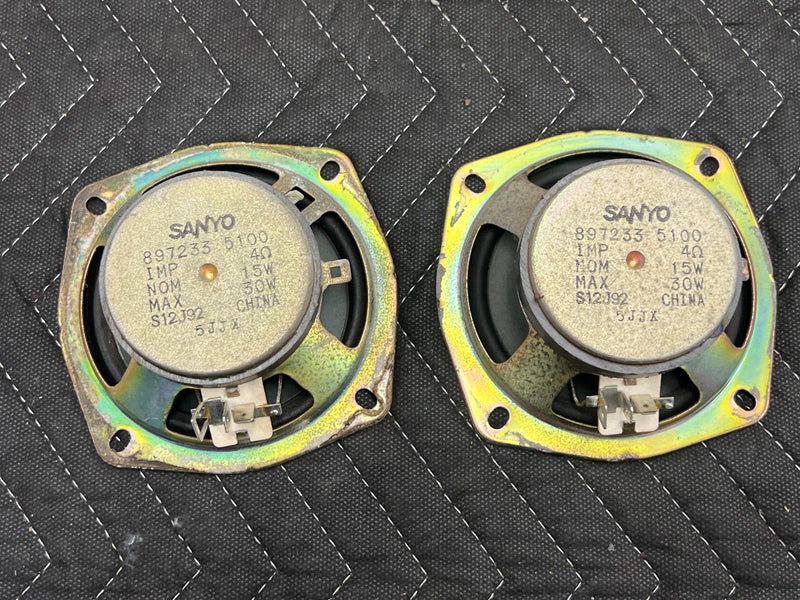 1998-2002 Isuzu Trooper Set LH & RH Sanyo Speaker Tweeters 8972335100 OEM #901EM