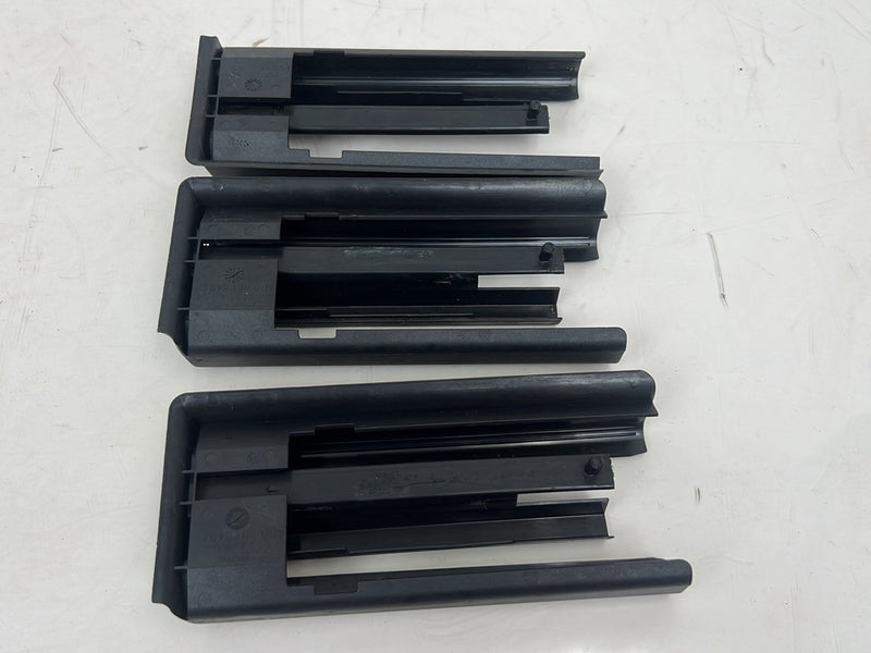 1996-2003 Audi S8 D2 A8 Right & Left Seat Track Trim Cover Set Black OEM #6442EM