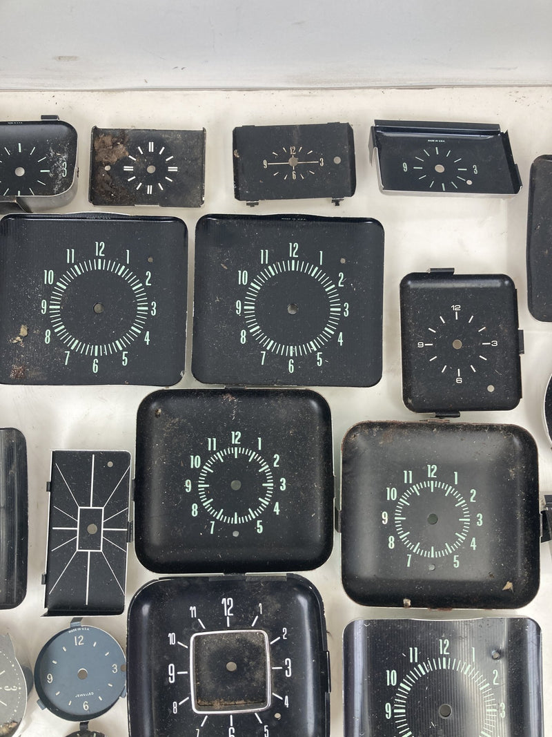 Lot of 50+ Automotive Clock Faces Steampunk Art Vintage OEM #5321M