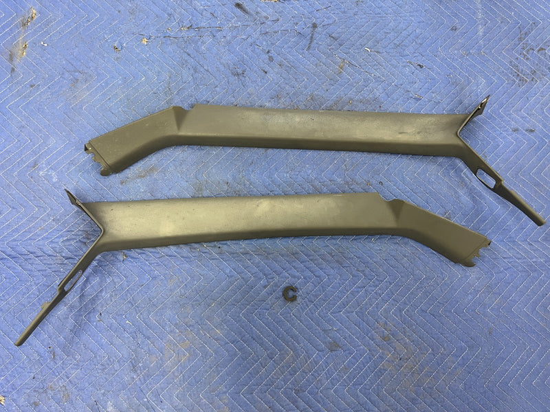 1992-1995 Volvo 940 740 Right & Left Front A Pillar Trim Pair Gray OEM #3194EM