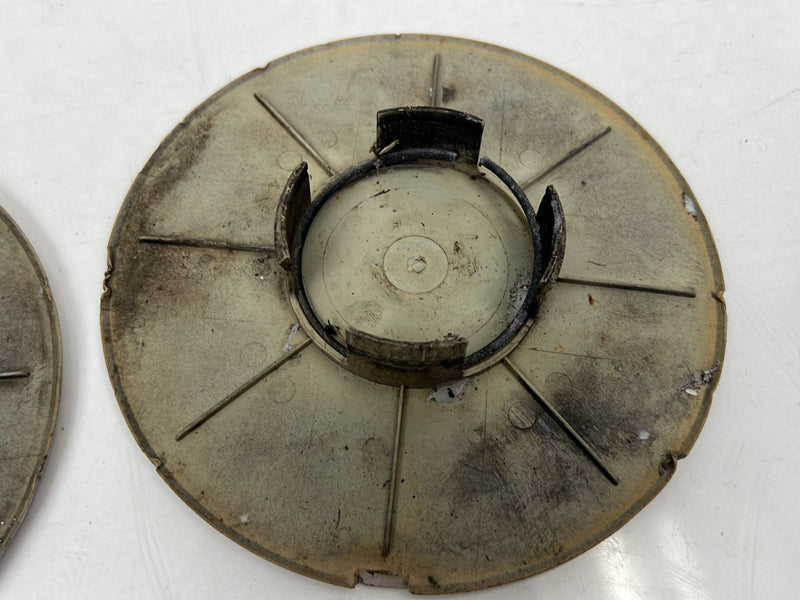 1990-1992 Volvo 740 745 940 Wheel Rim Center Hub Cap Pair Silver OEM #5904EM