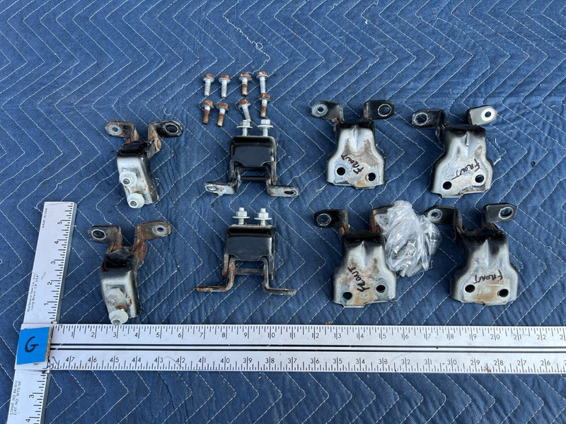 2010-2013 Suzuki SX4 Hatchback Front & Rear Door Hinge Set Black OEM #1334CN