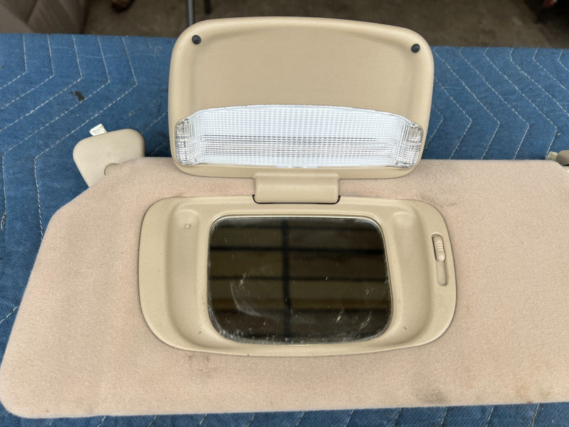 2002-2006 Toyota Camry Right Left RH LH Side Sun Visor Tan Beige OEM #72DU