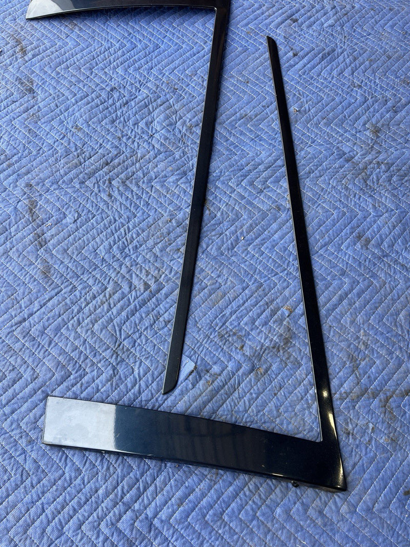 1993-1997 Volvo 850 850R Wagon Rear Side Window Trim Pair Blue L & R OEM #4416E