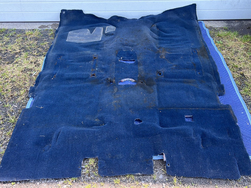 1988-1998 Chevrolet Silverado Ext Cab Blue Molded Carpet Full Set OEM #5496EM