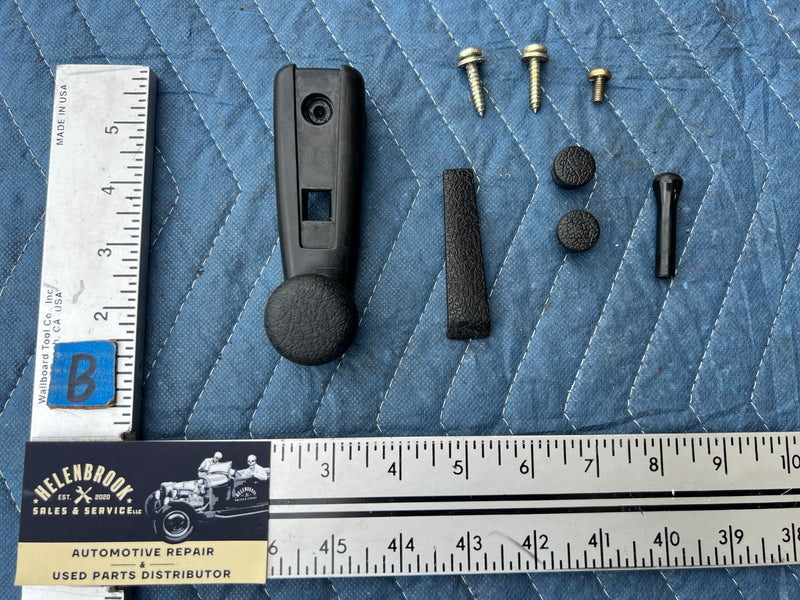 1986-1993 Volvo 240 244 245 Rear Right RH Crank & Door Card Hardware OEM #4078EM