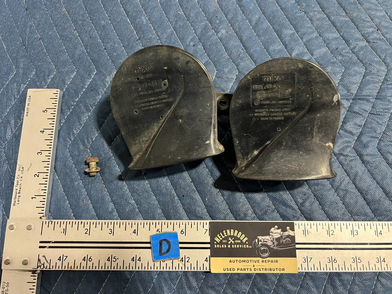 1983-1985 Porsche 944 Type TR129 High & Low Pitch Horn Signal Alarm OEM #2480EM