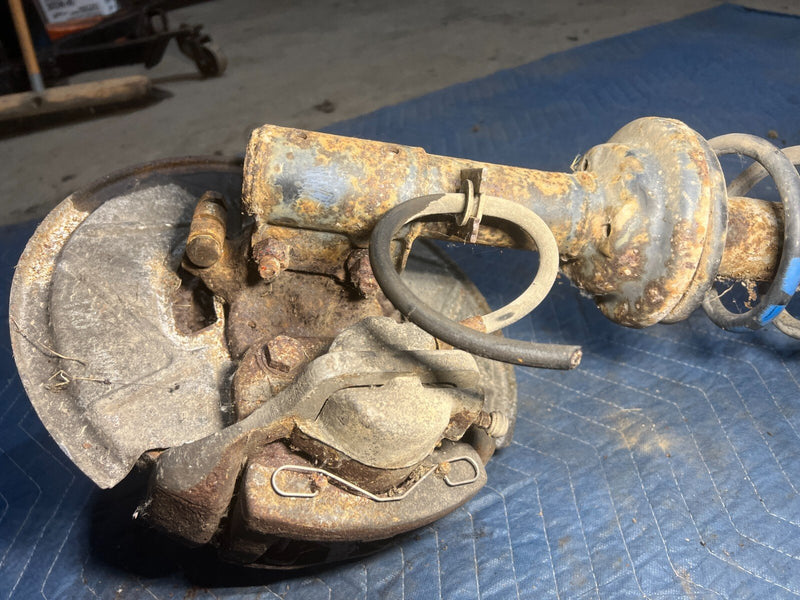 1983-1985 Porsche 944 Front Passenger Right Strut Steering Knuckle OEM #2504EM