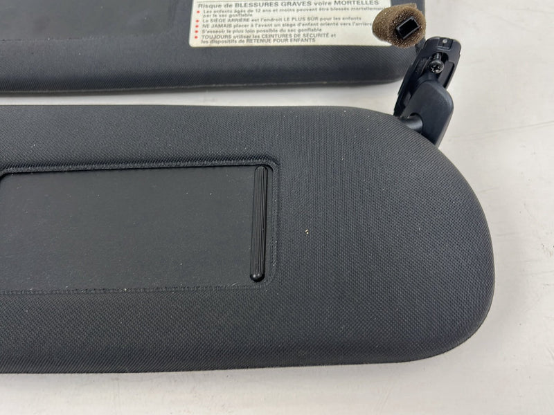 2001-2003 Audi S8 D2 A8 Left & Right Sun Visor Shade Pair Black Cloth OEM #6073EM