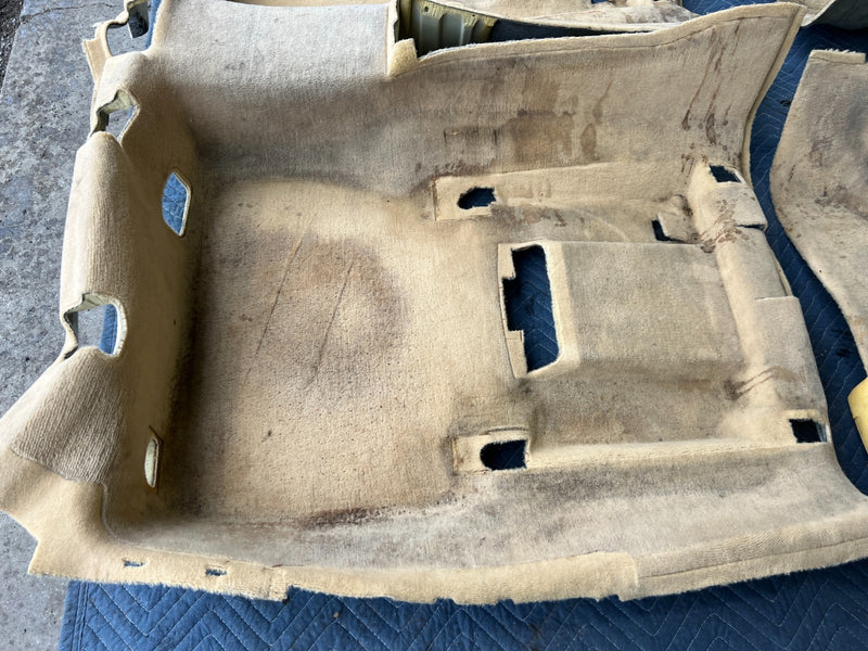 1998-2003 Mercedes W210 E320 Wagon Molded Carpet Full Set Tan OEM #4738EM