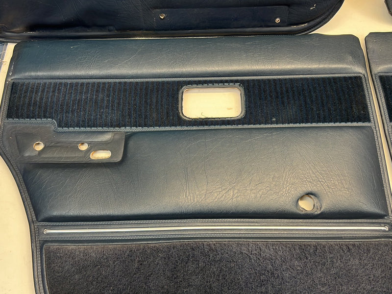 1975-1980 Volvo 244 240 Door Card Trim Panel Blue Set of 4 OEM #5303EM