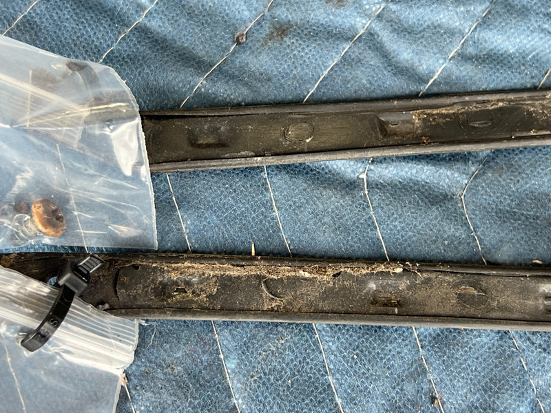 1989-1995 Volvo 740 940 Sedan Only Rear C Pillar Exterior Trim Pair OEM #3745EM