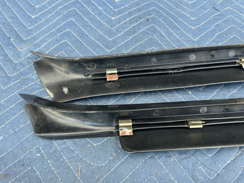 1986-1993 Volvo 240 244 Sedan Door Sill Scuff Trim Entry Black Set OEM #4221EM