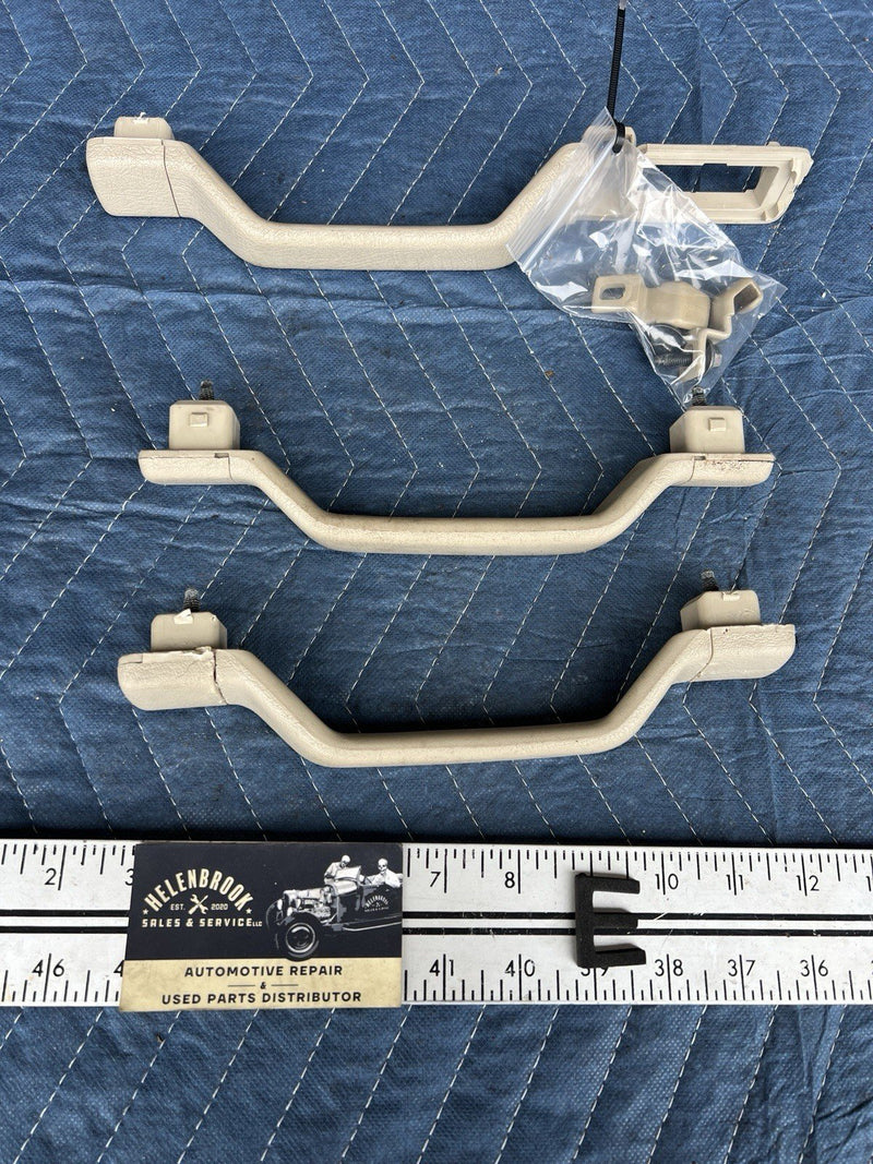 1993-1997 Volvo 850 850R Interior Overhead Grab Handle Set of 3 Tan OEM #4486E