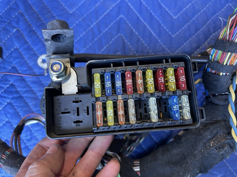 1998-2003 Jaguar XJR XJ8 X308 Chassis & Body Wiring Harness Fuse Panel #4661E