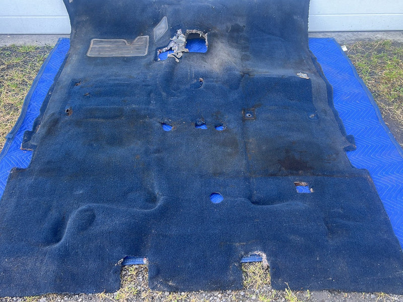 1988-1998 Chevrolet Silverado Ext Cab 4x4 Molded Carpet Set Dark Blue OE #5537EM