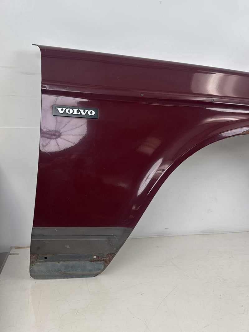 1986-1993 Volvo 240 242 244 245 Passenger Right RH Front Fender Maroon OEM #1AN