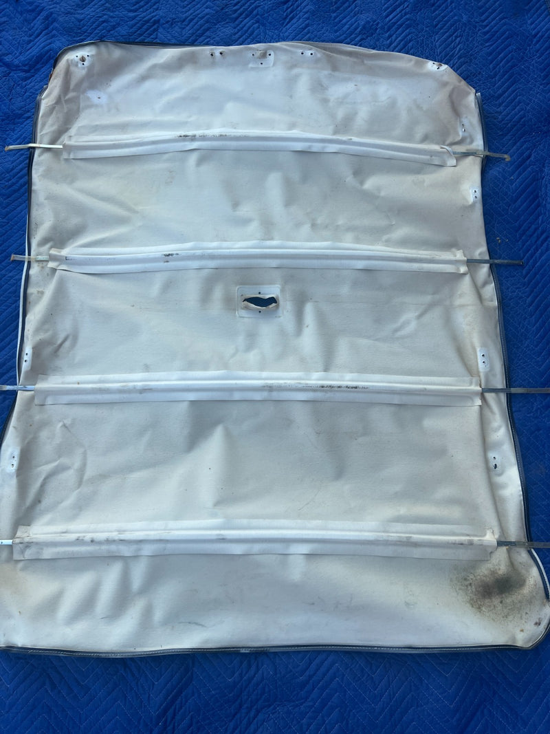 1967-1974 Volvo 140 142 Coupe Complete Vinyl Overhead Headliner White OE #4892EM