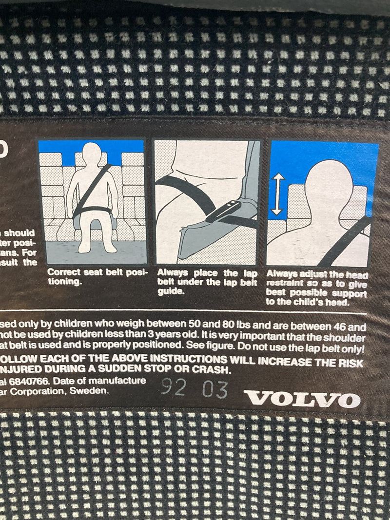 1992 Volvo 940 944 - Rear Seat