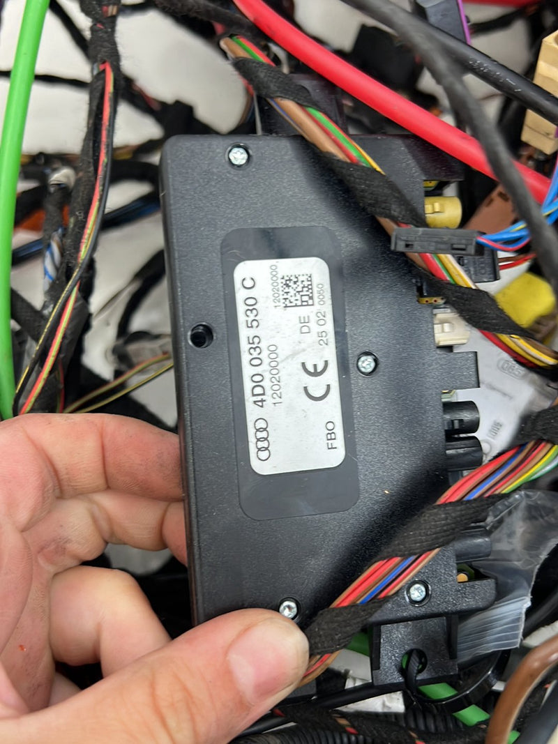1996-2003 Audi S8 D2 A8 Complete Body Wiring Harness w/ Fuse Box OEM #6575EM