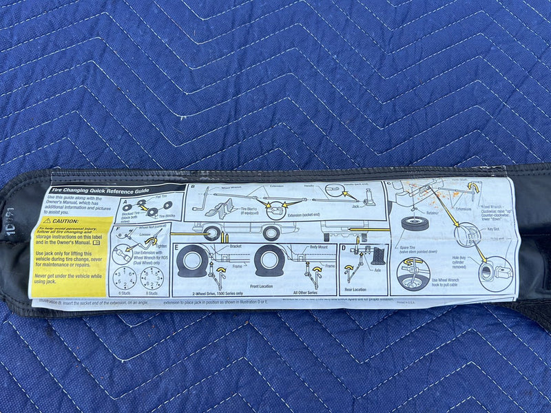Chevrolet Silverado - Jack & Tool Kit PN: 15056793