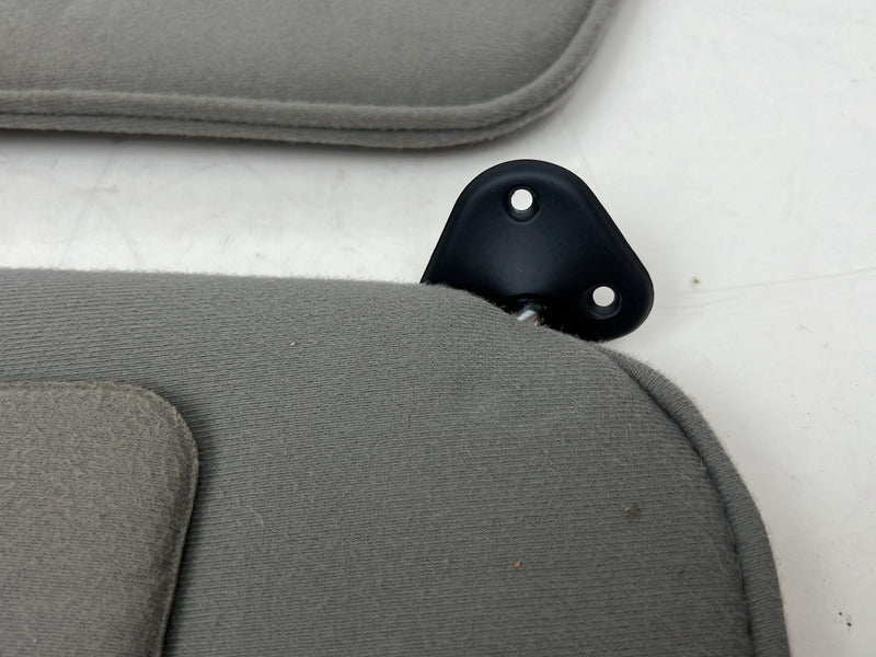 1993-2000 Ford Ranger Left & Right Sun Visor Shade Pair Gray Cloth OEM #6012EM