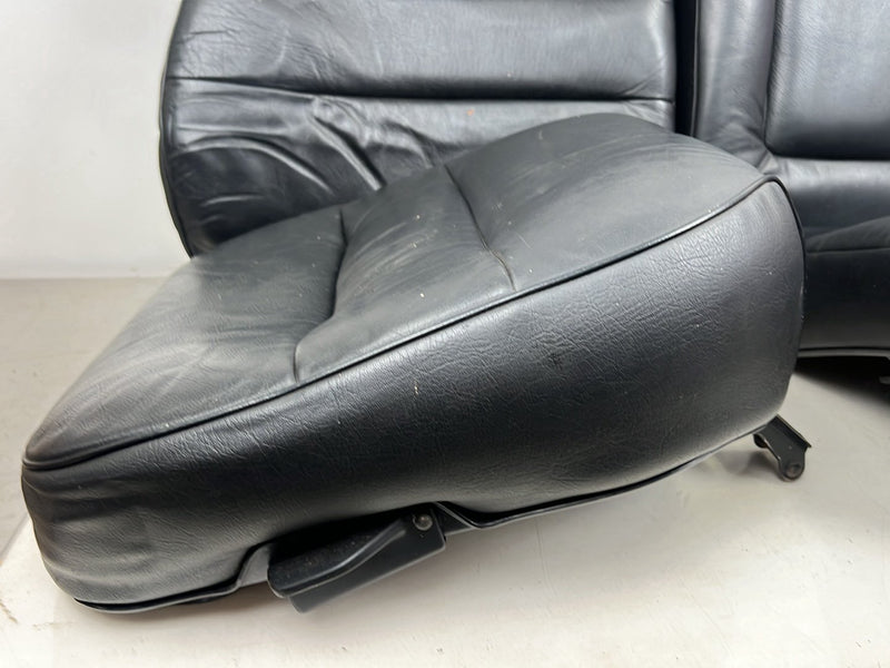1990-1992 Volvo 740 745 940 Wagon Black Leather Rear Seat Assembly OEM #5985EM