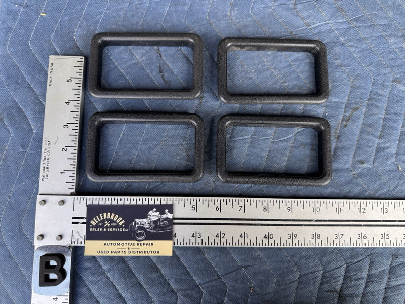1986-1993 Volvo 240 244 245 Interior Door Handle Trim Surround Black OEM #4936E