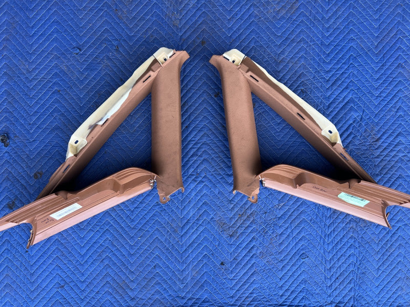 2005-2011 Audi A6 Rear Right & Left C Pillar Trim Pair Amaretto OEM #3402EM