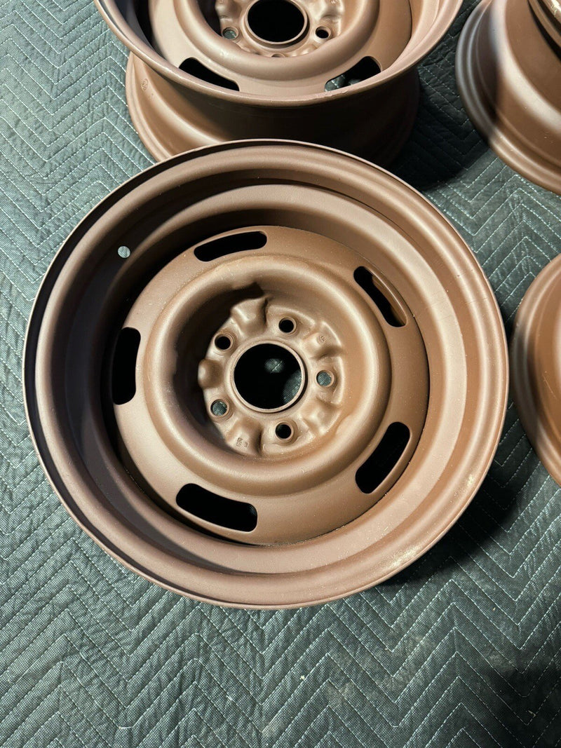 1969 Corvette C3 Staggered 15x7 15x8 Rally Wheel Set Of 4 Dated OEM #4382E